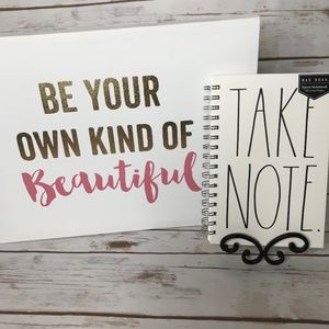 Rae Dunn Take Note Small Sprial Notebook